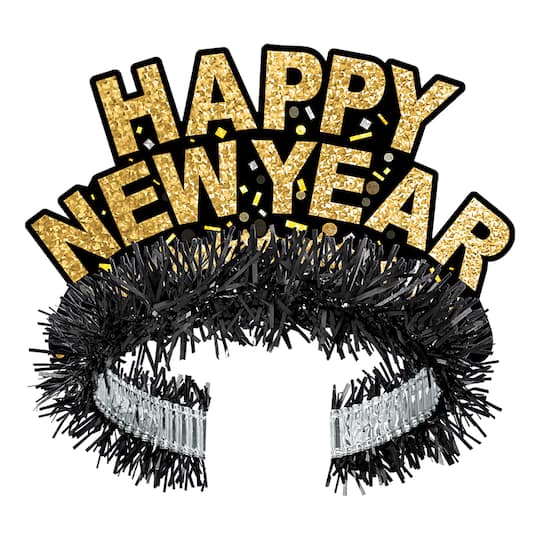 Beistle Confetti New Year Tiaras, 50ct.